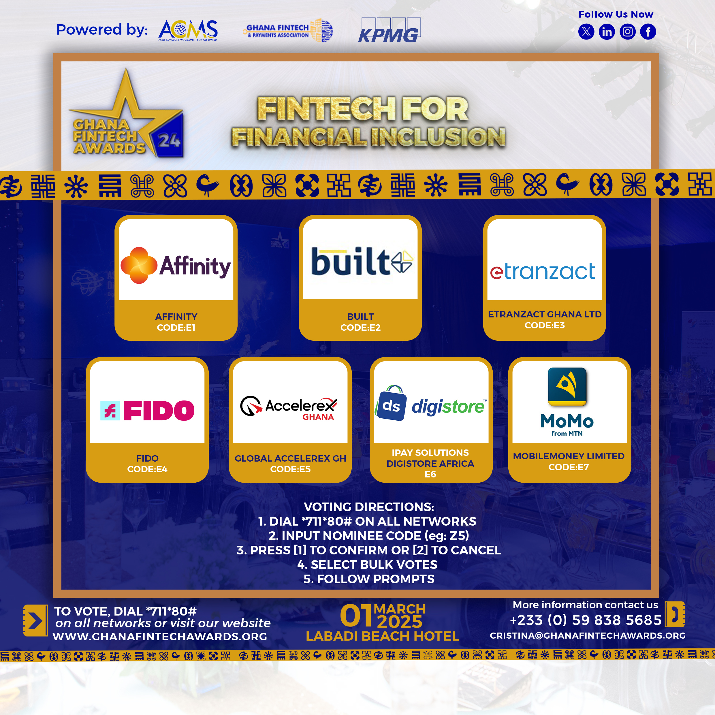 Built Financial Technologies Secures Three Nominations at the Ghana Fintech Awards 2024