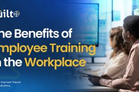 Employees attending a workplace training session to improve productivity and skills